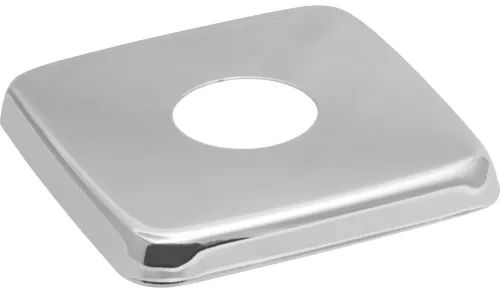 Чашка отражатель MasterProf / МастерПроф декоративная, квадрат, из нержавеющей стали, серая, диаметр отверстия 1/2", 60х20х6мм, 1шт. / сантехника