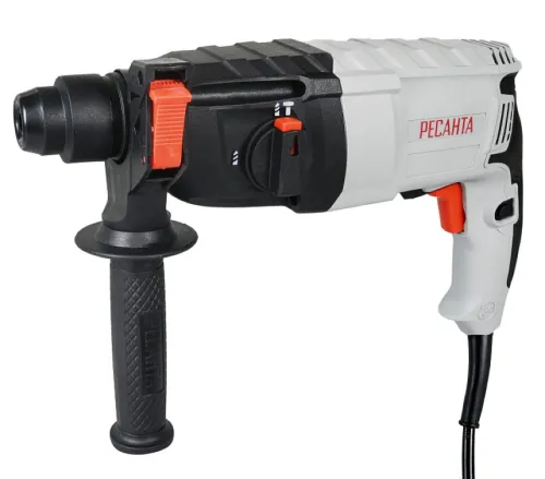 Перфоратор Ресанта П-32-1000К в пластиковом кейсе щеточный, черно-серый, SDS+, 3 режима работы, 5.2Дж, 1000Вт / инструменты