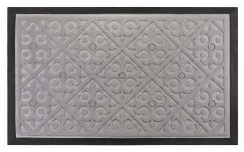 Коврик придверный Sunstep Velour, серый, 45×75см, 37-944