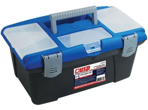 Ящик для инструментов USP, пластик, черный, 65580