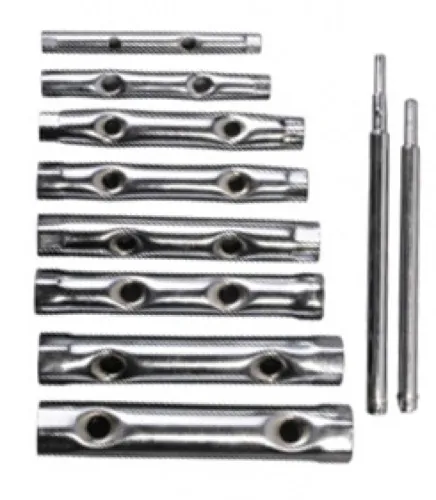 Набор ключей RemoColor / РемоКолор торцевых трубчатых, из инструментальной стали, размер 6-22мм, 10шт. / инструменты