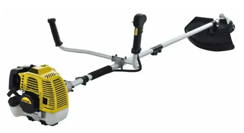 Триммер бензиновый Huter / Хутер GGT- 430T садовый, с неразборной штангой, желтый, 42.7см³, 1.76лс, 1300Вт, 9500об/мин, 165x41x23см / бензокоса