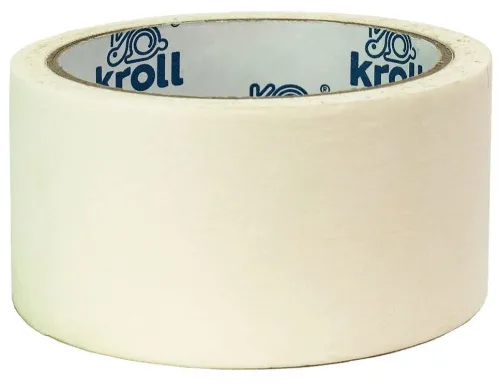 Скотч малярный Kroll, крепированный, бумажная основа, 48мм, 22м
