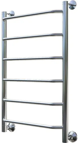 Полотенцесушитель водяной ТРУГОР Браво НК 1 лесенка, боковое подключение, из нержавеющей стали, хром, 1/2дюйма, 800х500х125мм, 373Вт / отопление