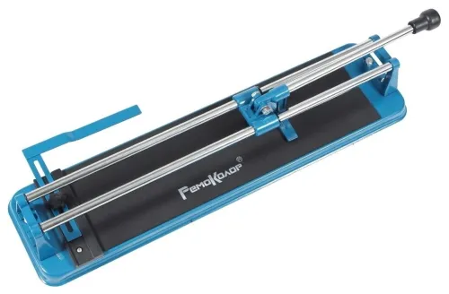 Плиткорез механический RemoColor / РемоКолор роликовый, в корпусе из металла, синий, глубина 10мм, длина 600мм, 820х210х150мм / инструменты