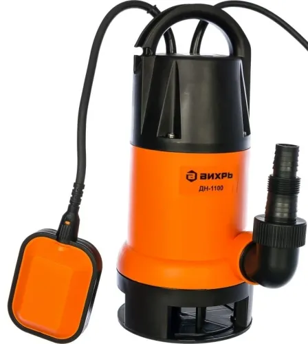 Дренажный насос Вихрь ДН-1100, 258л/мин, 1100Вт, IP68, Китай