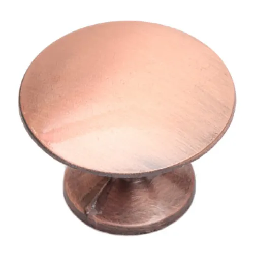Ручка мебельная Скобяной кнопка модель 49 круглая, для шкафов, из стали, медь, 1шт. в упаковке / фурнитура для мебели