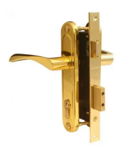 Замок врезной Apecs ЗВ 1223 G/60 цилиндровый, золото