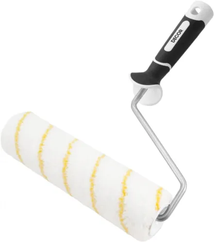 Валик малярный DECOR / Декор Профи из полиамида, ворс 11мм, диаметр 42мм, длина 240мм / ручной инструмент