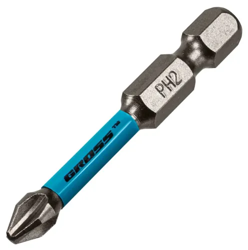 Набор бит Gross S2 PH2 50мм 2шт для шуруповерта 11486