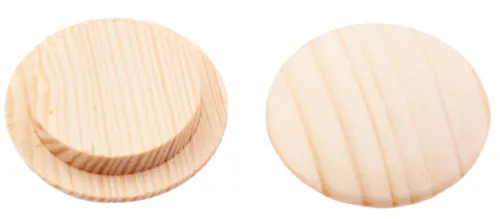 Заглушка декоративная Стройбат для сокрытия отверстий, деревянная, цвет сосна, 14мм, 5шт. / строительство и ремонт