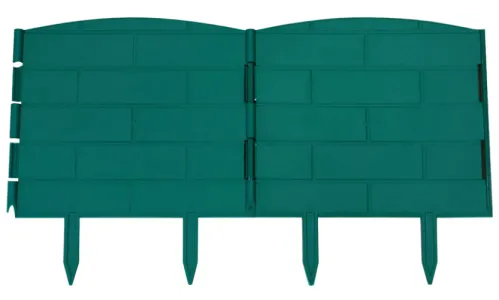 Бордюр садовый PARK, полиэтилен, зеленый, длина 1.2м, высота 22см