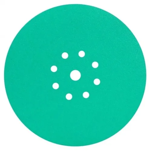 Круг шлифовальный DLT / ДЛТ с липучкой, оксид алюминия на бумажной основе, зернистость P240, диаметр 225мм, 10шт. / оснастка