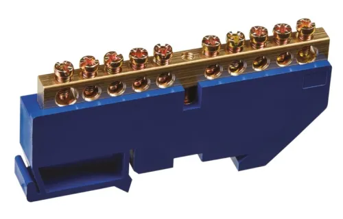 Нулевая шина Navigator NBB-М69-10D/B, 6х9мм², 100А, 10 контактов