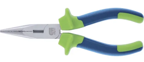 Длинногубцы СИБРТЕХ прямые, из инструментальной стали, синий, 200мм / инструменты