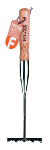 Грабли садовые FINLAND, 43.8см, артикул 1848, с черенком