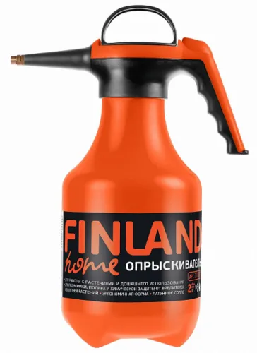 Опрыскиватель для растений FINLAND / Финланд помповый ручной, пластиковый, 2л / дом и сад