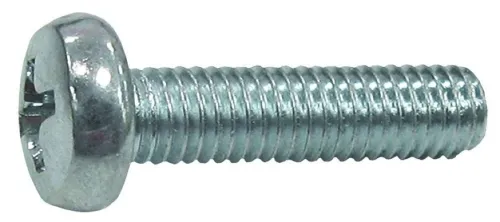 Винт Fixbox / Фиксбокс DIN 7985 метрический оцинкованный стальной, серый, 6×16мм, резьба М6, 5шт. / крепеж