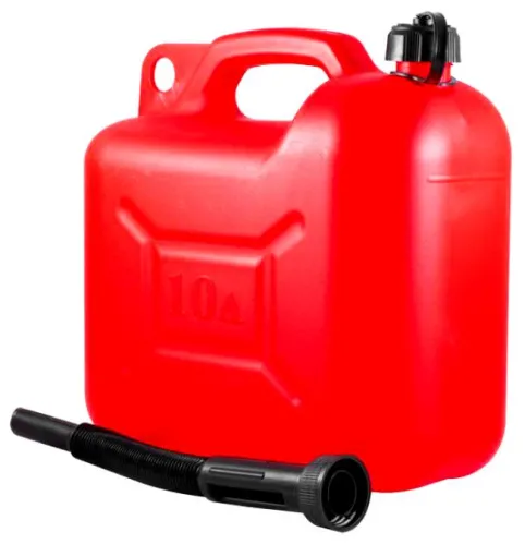 Канистра для бензина пластиковая красная 10л артикул 62-4-009