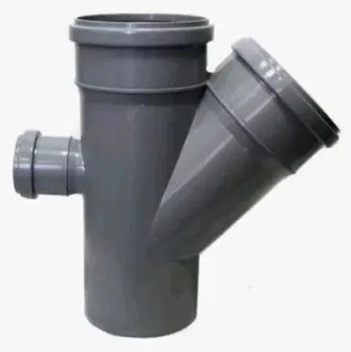 Крестовина Lammin / Ламмин раструбная, одноплоскостная, для внутренней канализации, из полипропилена, серая, размером 110х110×110мм, 87.5° / водоотведение