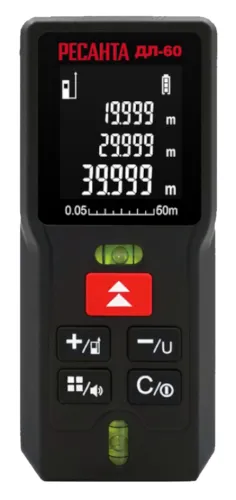 Лазерный дальномер Ресанта ДЛ-60, 60м, красный луч, ±2мм, IP21