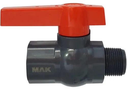 Кран шаровый MIXTON, пластиковый, черный, 3/4" 772785