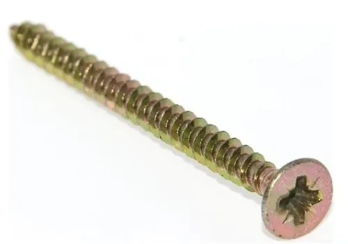 Саморез MIXTON / Микстон универсальный с потайной головкой из оцинкованной стали, желтый, 4.5х40мм, TORX, 25шт. в упаковке / крепеж