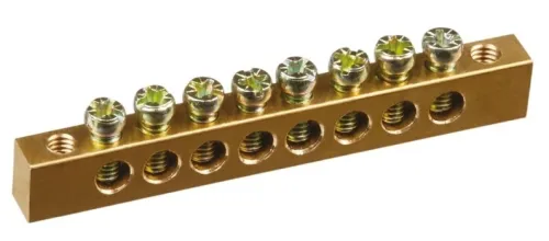 Нулевая шина Navigator NBB-69-8-2, 6-9мм², 100А, 8 контактов