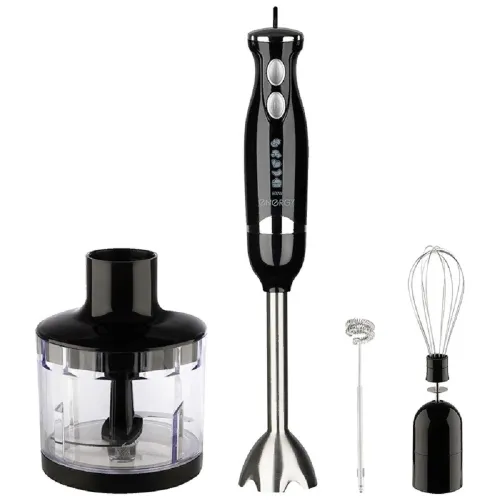 Блендер ENERGY / Энерджи EN-135 погружной, двухскоростной, из стали и пластика, черный, 600Вт / бытовая техника