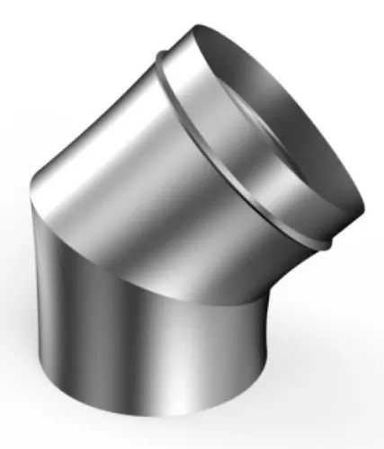 Угол для дымохода Сталь Мастер, 45°, нержавеющая, 120мм, артикул 39505