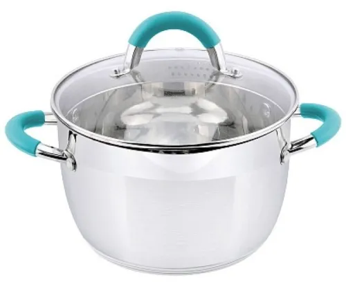 Кастрюля Mallony BRAVO нерж. сталь 20см 3.9л 005430