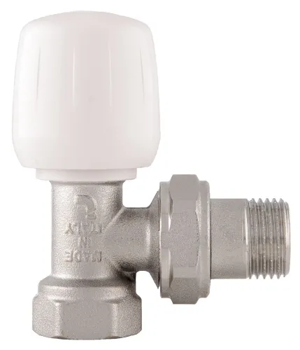 Вентиль для радиатора Itap / Итап перекрывной угловой со сгоном, в корпусе из латуни, 1/2", 10бар, 110°C / водоснабжение