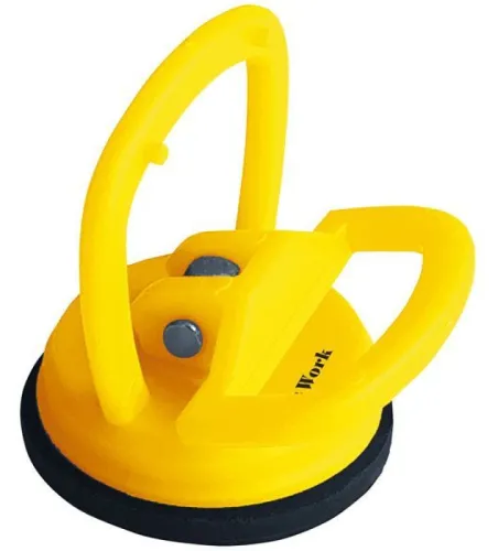 Присоска для плитки InWork / ИнВорк помповая, для гладких поверхностей, из прочного пластика, 5кг / инструменты