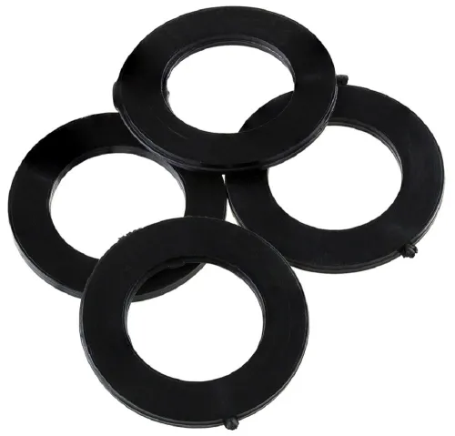 Прокладка сантехническая MasterProf / МастерПроф для герметизации резьбовых соединений, из резины, черная, диаметр 1", 4шт. / водоснабжение