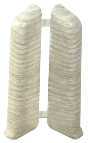 Заглушки для плинтуса MIXTON / Микстон 7011 левая и правая ПВХ цвет бежевый, 70×20мм, 2шт. / строительство и ремонт