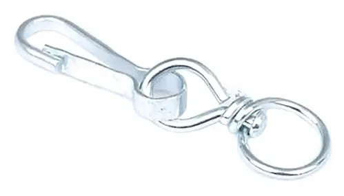 Карабин Fixbox с вертлюгом, оцинкованная сталь, 30мм, 3шт