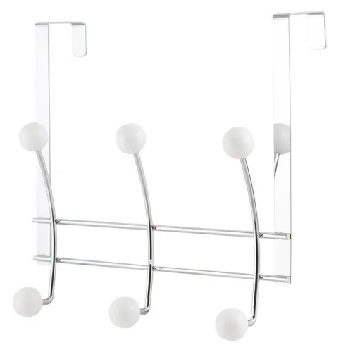 Вешалка настенная Рыжий кот W4742-6H для верхней одежды и головных уборов, 6 крючков, из металла, цвет серый, 250х240х85мм / товары для дома