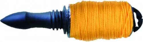 Шнур разметочный MIXTON / Микстон на катушке с ручкой, нейлоновый, желтый, диаметр 1.5мм, длина 50м / инструменты