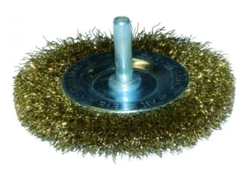 Щетка крацовка 888 для дрели, плоская, крученая, сталь 50мм