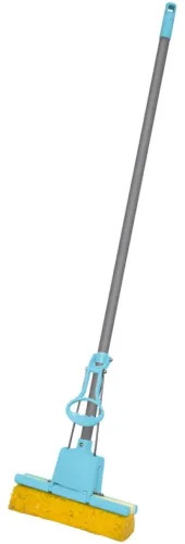 Швабра Рыжий кот MopС-15 отжимная, с насадкой из целлюлозы, из металла и пластика, ручка 1100мм / хозяйственные товары