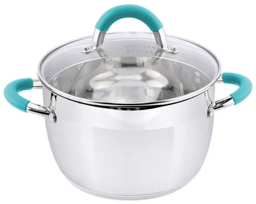 Кастрюля Mallony BRAVO 2.9л, нерж. сталь с крышкой, 005429