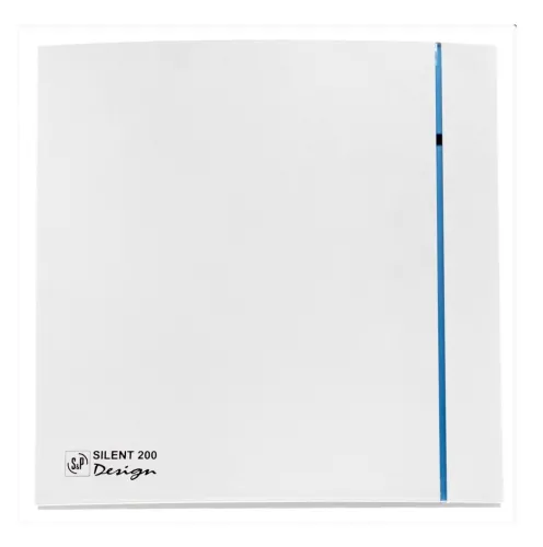 Вентилятор вытяжной S&P / С&П Silent-200CZ DESIGN-3C с обратным клапаном, в корпусе из пластика, белый, воздуховод 120мм, 175м3/час, 33 дБ, 16Вт / вентиляция