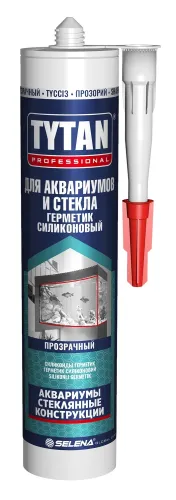 Герметик силиконовый TYTAN Professional / Титан Профессионал для аквариума и стекла, прозрачный, 280мл / строительство и ремонт