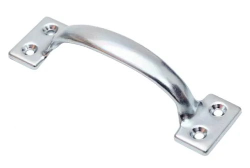 Ручка мебельная Скобяной Хедер скоба РС-120 цельнотянутая, из стали, цинк, длина 120мм, 1шт. в упаковке / фурнитура для мебели