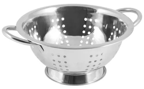 Дуршлаг Mallony / Маллони Napoletano с боковыми ручками, из нержавеющей стали, серый, 22см / товары для дома
