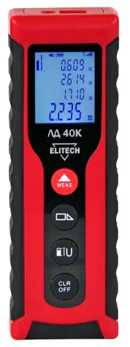 Лазерный дальномер ELITECH ЛД 40К, красный луч, 40м, IP54, E0301.004.00