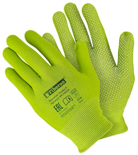 Перчатки защитные Fiberon Микроточка, размер 9, PR-PVC523