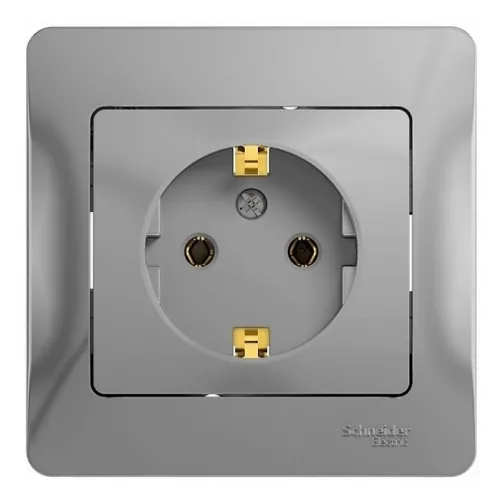 Розетка Schneider Electric GLOSSA GSL000342 1-местная, с заземлением