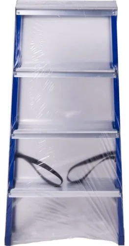 Стремянка STAIRS стальная, двухсторонняя, 4 ступени, CS204