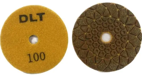 Диск алмазный DLT / ДЛТ №16 шлифовальный гибкий по керамике, сухой и влажный рез, диаметр 100мм, зернистость 100 / расходные материалы и оснастка